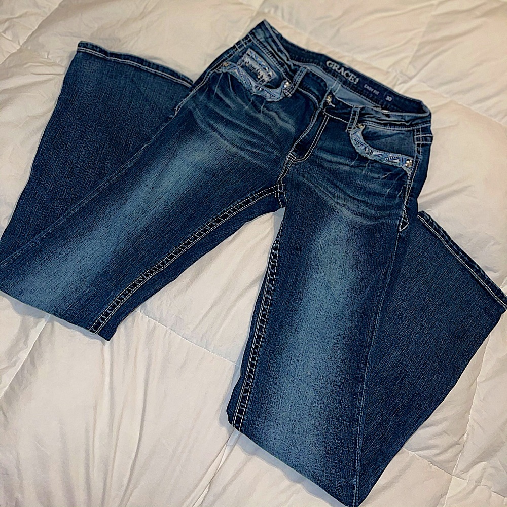 LIKE NEW 30X34 Grace in L.A. Bootcut Jeans